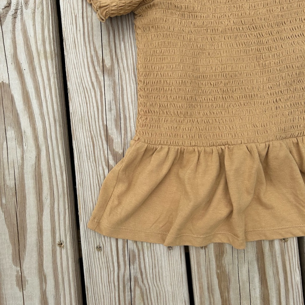 American eagle smocked off the shoulder ruffle top Size Medium New With Tags - Picture 6 of 15